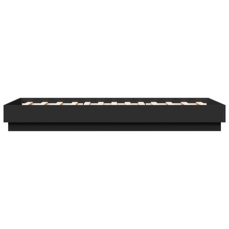 Casa si Gradina - Mobilier - Paturi si accesorii - Paturi - Cadru de pat cu lumini LED, negru, 75x190 cm - Infinity.ro