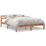 Casa si Gradina - Mobilier - Paturi si accesorii - Paturi - Cadru de pat, maro ceruit, 160x200 cm, lemn masiv de pin - Infinity.ro