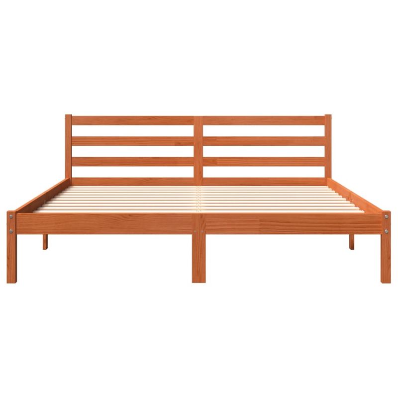 Casa si Gradina - Mobilier - Paturi si accesorii - Paturi - Cadru de pat, maro ceruit, 160x200 cm, lemn masiv de pin - Infinity.ro