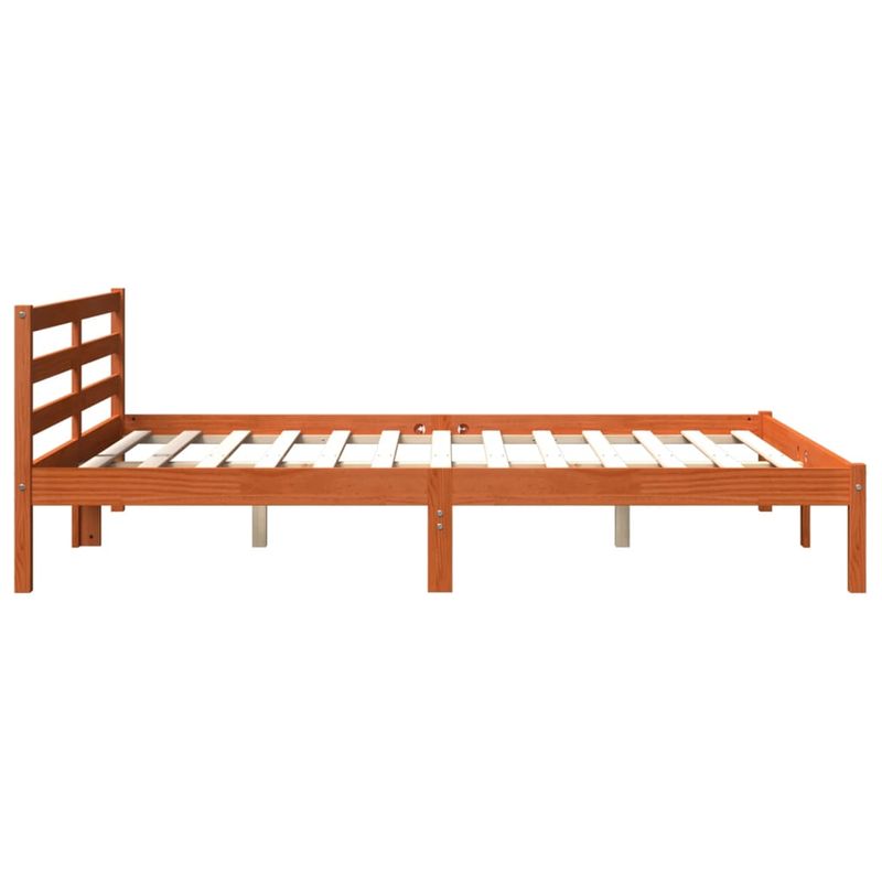 Casa si Gradina - Mobilier - Paturi si accesorii - Paturi - Cadru de pat, maro ceruit, 160x200 cm, lemn masiv de pin - Infinity.ro