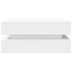 Casa si Gradina - Mobilier - Mese si birouri - Masute de cafea - Masuta de cafea cu lumini LED, alb, 90x50x40 cm - Infinity.ro