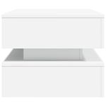 Casa si Gradina - Mobilier - Mese si birouri - Masute de cafea - Masuta de cafea cu lumini LED, alb, 90x50x40 cm - Infinity.ro