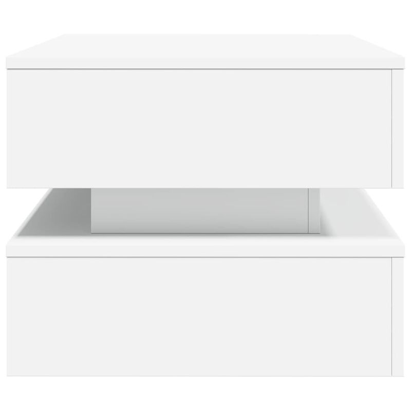 Casa si Gradina - Mobilier - Mese si birouri - Masute de cafea - Masuta de cafea cu lumini LED, alb, 90x50x40 cm - Infinity.ro