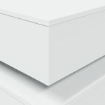 Casa si Gradina - Mobilier - Mese si birouri - Masute de cafea - Masuta de cafea cu lumini LED, alb, 90x50x40 cm - Infinity.ro