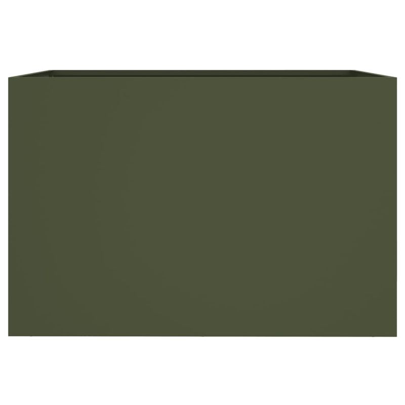 Casa si Gradina - Gradinarit si plante - Plante si ghivece - Ghivece si suporturi - Jardiniera, verde masliniu, 62x47x46 cm, otel laminat la rece - Infinity.ro