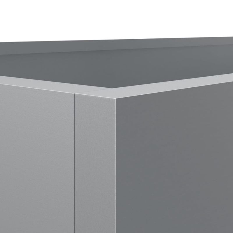 Casa si Gradina - Gradinarit si plante - Plante si ghivece - Ghivece si suporturi - Jardiniera, argintiu, 62x30x29 cm, otel galvanizat - Infinity.ro