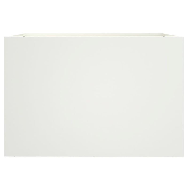 Casa si Gradina - Gradinarit si plante - Plante si ghivece - Ghivece si suporturi - Jardiniera, alb, 62x40x39 cm, otel laminat la rece - Infinity.ro