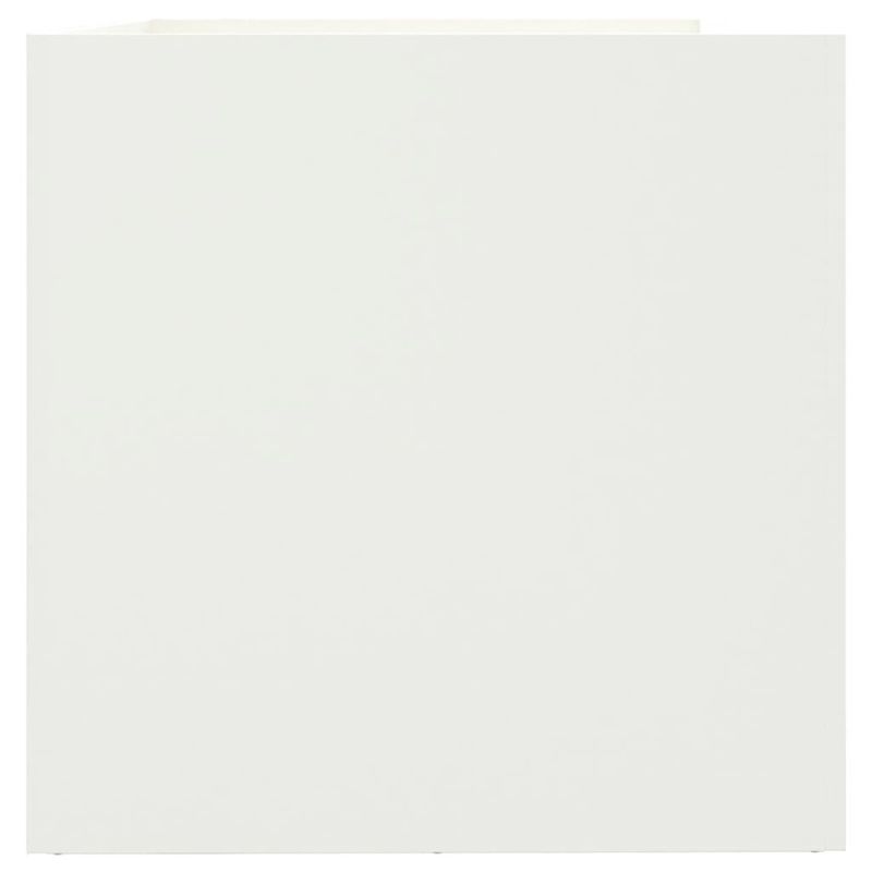 Casa si Gradina - Gradinarit si plante - Plante si ghivece - Ghivece si suporturi - Jardiniera, alb, 62x40x39 cm, otel laminat la rece - Infinity.ro