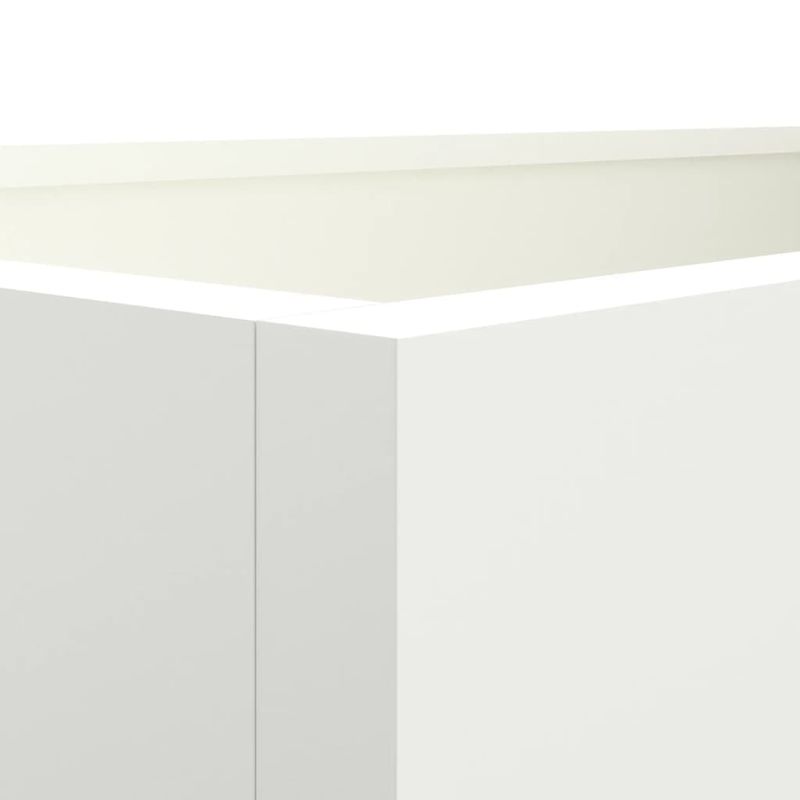 Casa si Gradina - Gradinarit si plante - Plante si ghivece - Ghivece si suporturi - Jardiniera, alb, 62x40x39 cm, otel laminat la rece - Infinity.ro