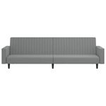 Casa si Gradina - Mobilier - Canapele si coltare - Canapele - Canapea extensibila cu 2 locuri, gri deschis, catifea - Infinity.ro