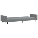 Casa si Gradina - Mobilier - Canapele si coltare - Canapele - Canapea extensibila cu 2 locuri, gri deschis, catifea - Infinity.ro