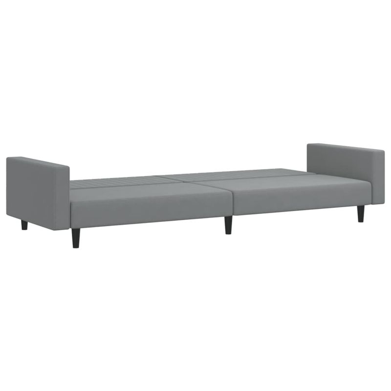 Casa si Gradina - Mobilier - Canapele si coltare - Canapele - Canapea extensibila cu 2 locuri, gri deschis, catifea - Infinity.ro