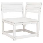 Casa si Gradina - Gradina si terasa - Mobilier exterior - Seturi mobila gradina - Set mobilier relaxare de gradina, 4 piese, alb, lemn masiv pin - Infinity.ro