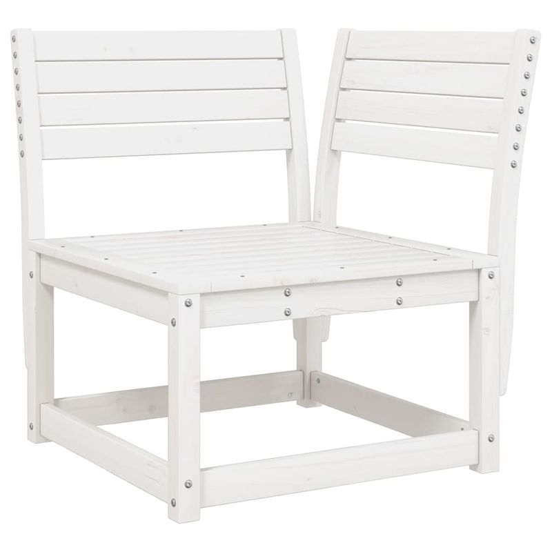 Casa si Gradina - Gradina si terasa - Mobilier exterior - Seturi mobila gradina - Set mobilier relaxare de gradina, 4 piese, alb, lemn masiv pin - Infinity.ro