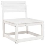 Casa si Gradina - Gradina si terasa - Mobilier exterior - Seturi mobila gradina - Set mobilier relaxare de gradina, 4 piese, alb, lemn masiv pin - Infinity.ro