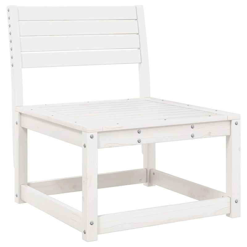 Casa si Gradina - Gradina si terasa - Mobilier exterior - Seturi mobila gradina - Set mobilier relaxare de gradina, 4 piese, alb, lemn masiv pin - Infinity.ro