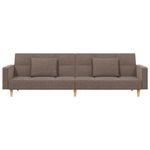 Casa si Gradina - Mobilier - Canapele si coltare - Canapele - Canapea extensibila cu 2 locuri, 2 perne, gri taupe, textil - Infinity.ro