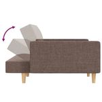 Casa si Gradina - Mobilier - Canapele si coltare - Canapele - Canapea extensibila cu 2 locuri, 2 perne, gri taupe, textil - Infinity.ro