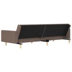 Casa si Gradina - Mobilier - Canapele si coltare - Canapele - Canapea extensibila cu 2 locuri, 2 perne, gri taupe, textil - Infinity.ro