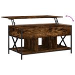 Casa si Gradina - Mobilier - Mese si birouri - Masute de cafea - Masuta de cafea stejar fumuriu 100x55x50cm lemn prelucrat/metal - Infinity.ro