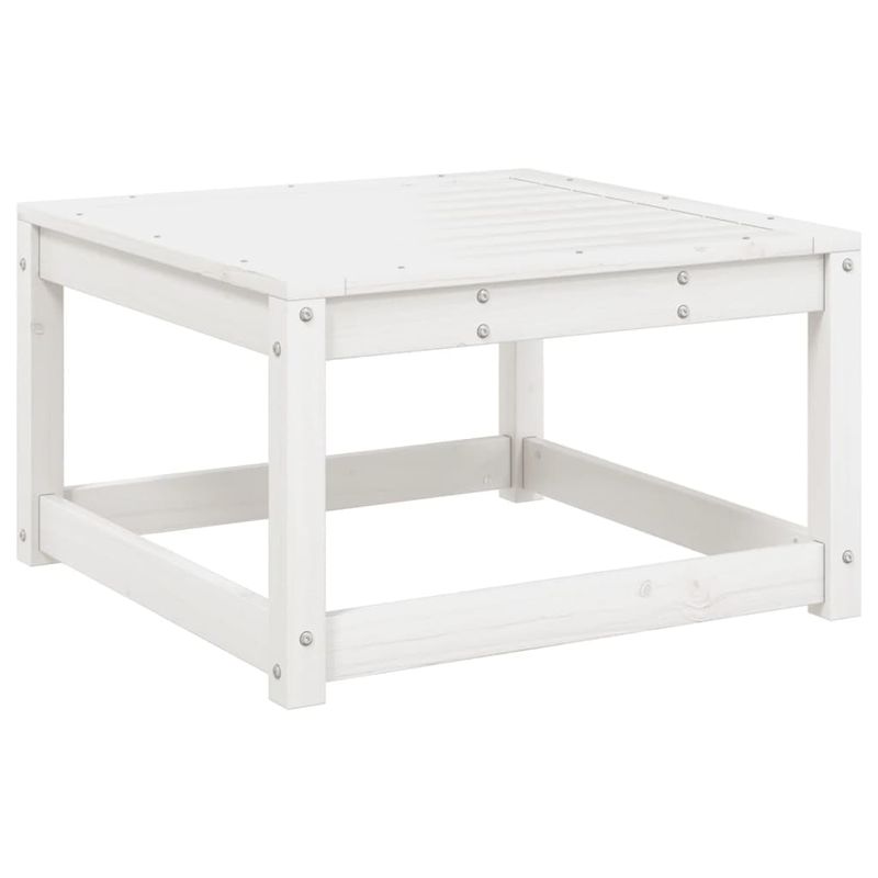 Casa si Gradina - Gradina si terasa - Mobilier exterior - Seturi mobila gradina - Set canapea de gradina, 3 piese, alb, lemn masiv de pin - Infinity.ro