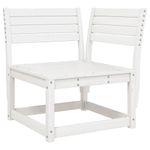 Casa si Gradina - Gradina si terasa - Mobilier exterior - Seturi mobila gradina - Set canapea de gradina, 3 piese, alb, lemn masiv de pin - Infinity.ro