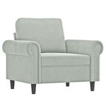 Casa si Gradina - Mobilier - Seturi de mobilier - Seturi living - Set de canapele cu perne, 4 piese, gri deschis, catifea - Infinity.ro