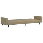 Casa si Gradina - Mobilier - Canapele si coltare - Canapele - Canapea extensibila cu 2 locuri, cappuccino, piele ecologica, model cu cotieră" - Infinity.ro