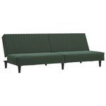 Casa si Gradina - Mobilier - Canapele si coltare - Canapele - Canapea extensibila cu 2 locuri, verde inchis, catifea - Infinity.ro