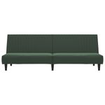 Casa si Gradina - Mobilier - Canapele si coltare - Canapele - Canapea extensibila cu 2 locuri, verde inchis, catifea - Infinity.ro