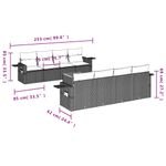 Casa si Gradina - Gradina si terasa - Mobilier exterior - Seturi mobila gradina - Set canapele de gradina, 9 piese, cu perne, bej, poliratan - Infinity.ro