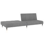 Casa si Gradina - Mobilier - Canapele si coltare - Canapele - Canapea extensibila cu 2 locuri, gri deschis, catifea - Infinity.ro