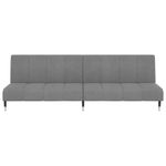 Casa si Gradina - Mobilier - Canapele si coltare - Canapele - Canapea extensibila cu 2 locuri, gri deschis, catifea - Infinity.ro