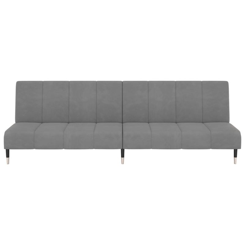 Casa si Gradina - Mobilier - Canapele si coltare - Canapele - Canapea extensibila cu 2 locuri, gri deschis, catifea - Infinity.ro