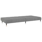 Casa si Gradina - Mobilier - Canapele si coltare - Canapele - Canapea extensibila cu 2 locuri, gri deschis, catifea - Infinity.ro
