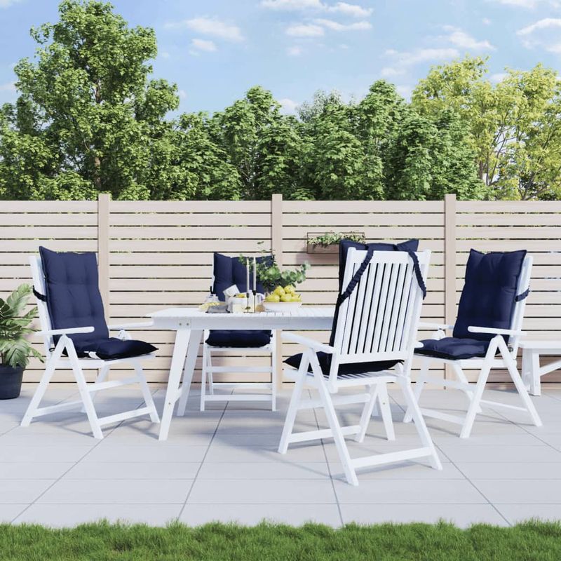 Casa si Gradina - Textile si covoare - Perne si pilote - Perne decorative - Perne scaun spatar inalt 4 buc., bleumarin, tesatura Oxford - Infinity.ro