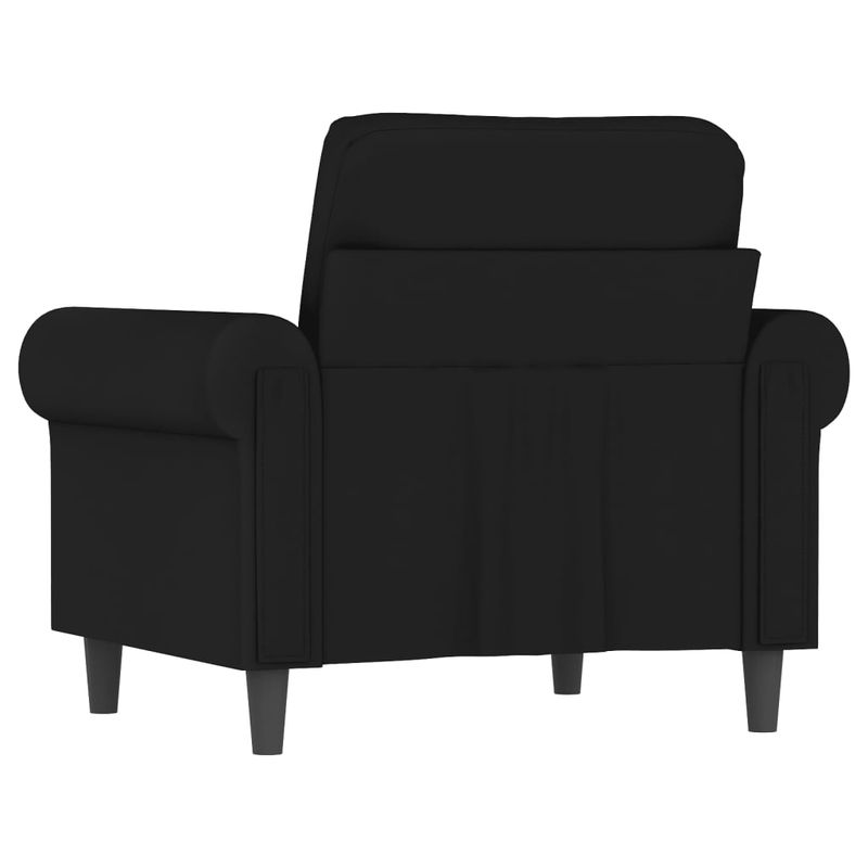Casa si Gradina - Mobilier - Scaune si fotolii - Fotolii - Fotoliu canapea, Negru, 60 cm, catifea - Infinity.ro