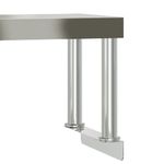 Casa si Gradina - Mobilier - Comode si corpuri - Corpuri bucatarie - Masa bucatarie cu raft superior, 110x55x120 cm, otel inoxidabil - Infinity.ro