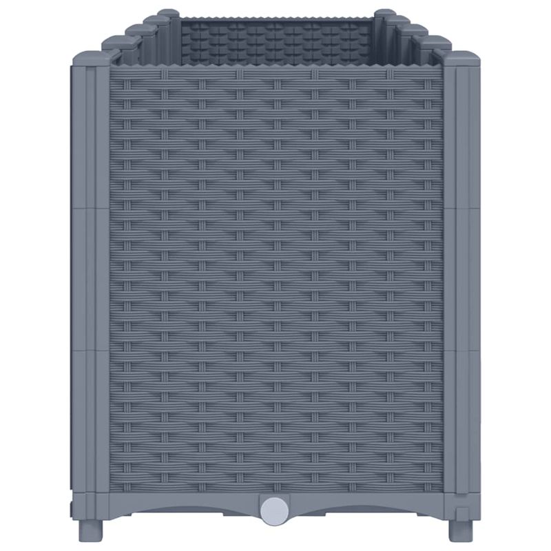 Casa si Gradina - Gradinarit si plante - Plante si ghivece - Ghivece si suporturi - Jardiniera de gradina, gri, 160x40x53 cm, PP - Infinity.ro