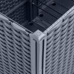 Casa si Gradina - Gradinarit si plante - Plante si ghivece - Ghivece si suporturi - Jardiniera de gradina, gri, 160x40x53 cm, PP - Infinity.ro