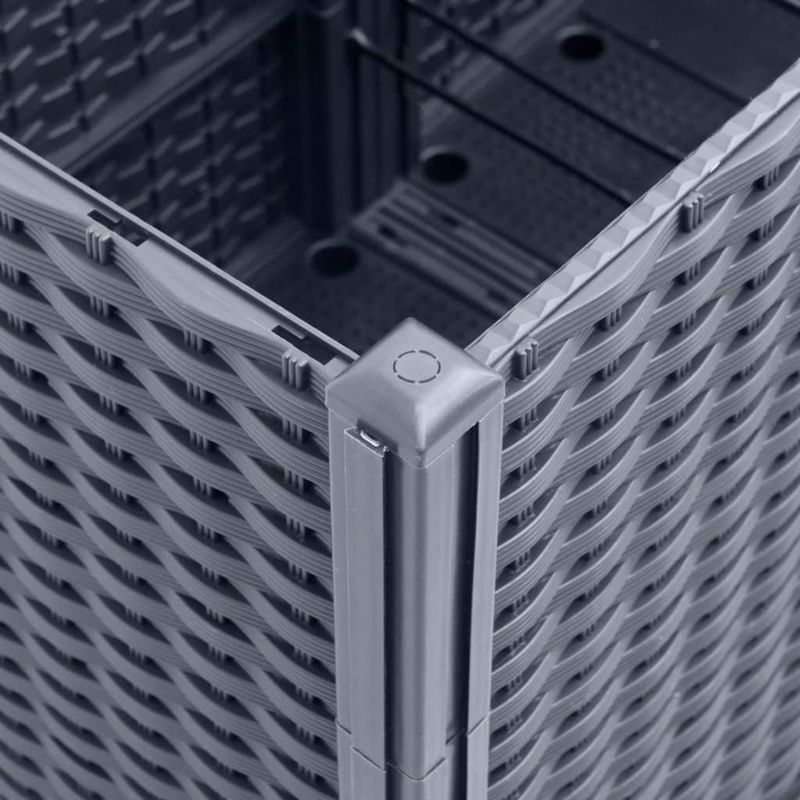 Casa si Gradina - Gradinarit si plante - Plante si ghivece - Ghivece si suporturi - Jardiniera de gradina, gri, 160x40x53 cm, PP - Infinity.ro