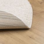 Casa si Gradina - Textile si covoare - Covoare - Covoare casa - Covor pufos modern, fir lung, crem, Ø 100 cm - Infinity.ro
