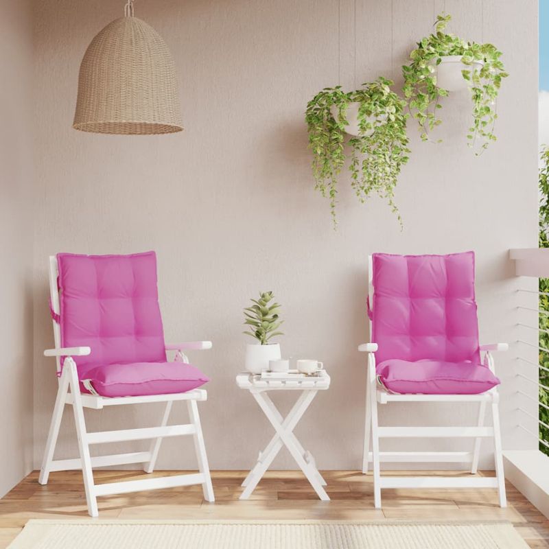 Casa si Gradina - Textile si covoare - Perne si pilote - Perne decorative - Perne pentru scaune cu spatar mic, 2 buc., roz, textil oxford - Infinity.ro