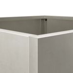 Casa si Gradina - Gradinarit si plante - Plante si ghivece - Ghivece si suporturi - Jardiniere, 2 buc., argintiu, 49x47x46 cm, otel inoxidabil - Infinity.ro