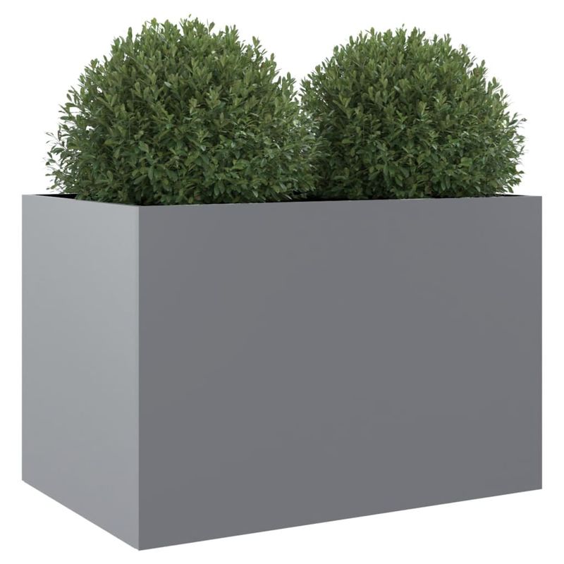 Casa si Gradina - Gradinarit si plante - Plante si ghivece - Ghivece si suporturi - Jardiniera, argintiu, 62x47x46 cm, otel galvanizat - Infinity.ro
