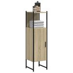 Casa si Gradina - Mobilier - Mobilier baie - Corpuri baie - Dulap de baie, stejar sonoma, 33x33x120,5 cm, lemn prelucrat - Infinity.ro