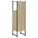 Casa si Gradina - Mobilier - Mobilier baie - Corpuri baie - Dulap de baie, stejar sonoma, 33x33x120,5 cm, lemn prelucrat - Infinity.ro