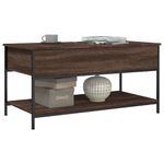 Casa si Gradina - Mobilier - Mese si birouri - Masute de cafea - Masuta de cafea stejar maro 100x50x50 cm lemn prelucrat/metal - Infinity.ro