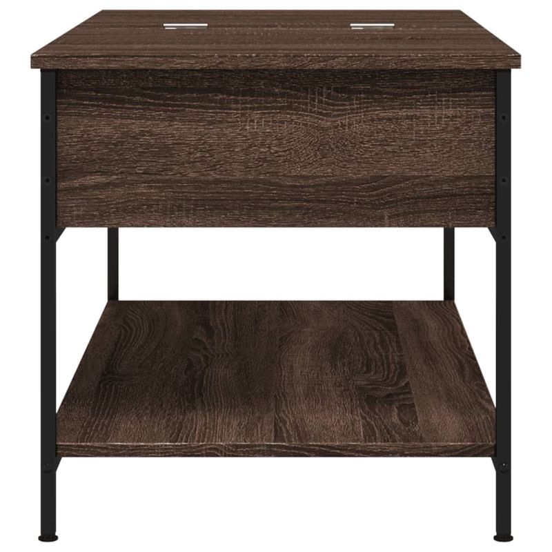 Casa si Gradina - Mobilier - Mese si birouri - Masute de cafea - Masuta de cafea stejar maro 100x50x50 cm lemn prelucrat/metal - Infinity.ro