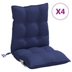Casa si Gradina - Textile si covoare - Perne si pilote - Perne decorative - Perne scaune cu spatar jos, 4 buc., bleumarin, textil oxford - Infinity.ro